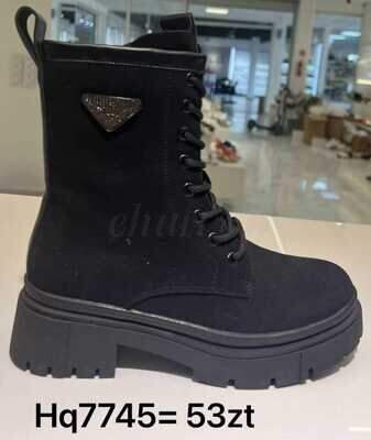 Botki damskie 7AHQ7745.BLACK (36/41,12par)