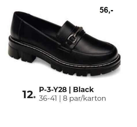 Półbuty damskie 7AP-3-Y28.BLACK (36/41,8par)