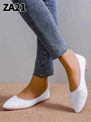 Balerinki damskie 7AZA21.WHITE (36/41,12par)