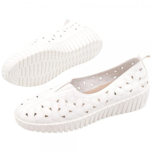 Balerinki damskie F43A-1.WHITE (36/41,12par)