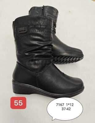 Botki damskie 7A7167.BLACK (37/42,12par)