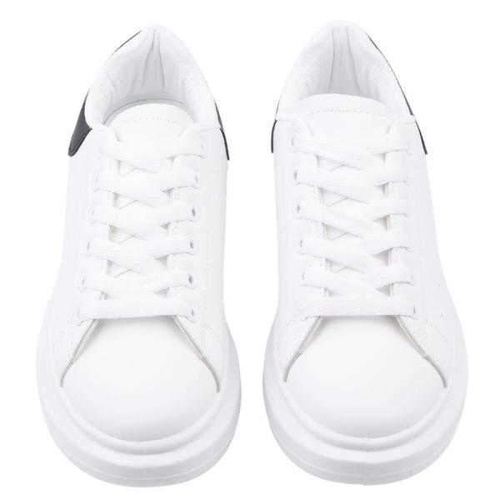 Buty sportowe damskie B1238-2.WHITE/BLACK (36/41,12par)
