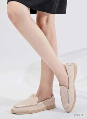 Balerinki damskie 7AC706-8.BEIGE (36/41,12par)