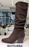 Kozaki damskie WZ111.BROWN (36/41,12par)