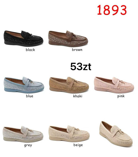 Mokasyny damskie 7A1893.BLACK (36/41,12par)