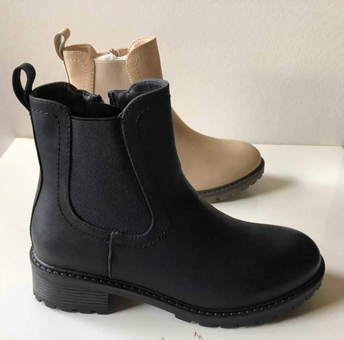 Botki damskie 7AC822.BLACK, BEIGE (36/41,12par)