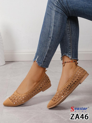 Balerinki damskie ZA46.CAMEL (36/41,12par)