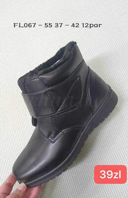 Trzewiki damskie 7AFL067-55.BLACK (37/42,12par)