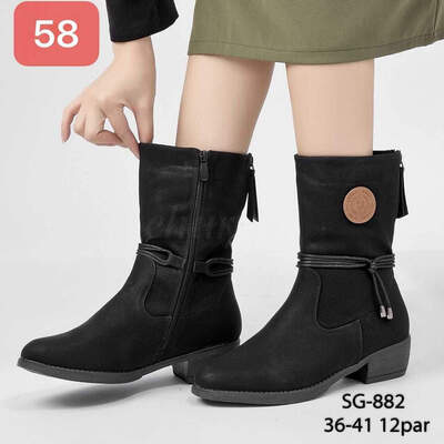 Botki damskie 7ASG-882.BLACK (36/41,12par)