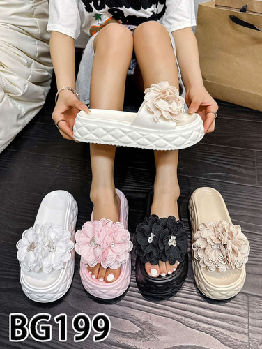 Klapki damskie BG199.BEIGE (36/41,12par)