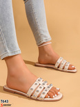 Klapki damskie T643.BEIGE (36/41,12par)