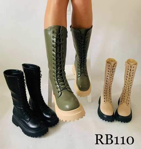 Botki damskie RB110.GREEN Ocieplane (36/41,12par)