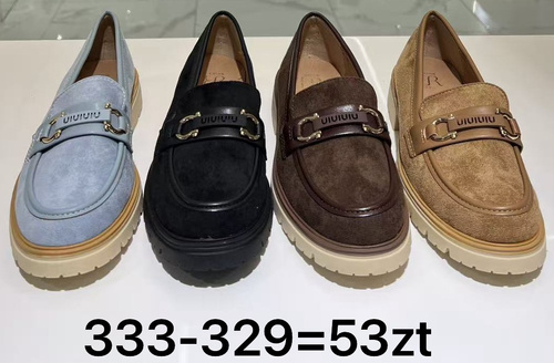 Półbuty damskie 333-329.KOLORDOWYBORU (36/41,12par)