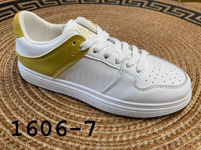 Buty sportowe damskie 7A1606-11.WHITE/YELLOW (36/41,8par)