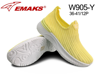 Buty sportowe damskie W905-Y.YELLOW (36/41,12par)