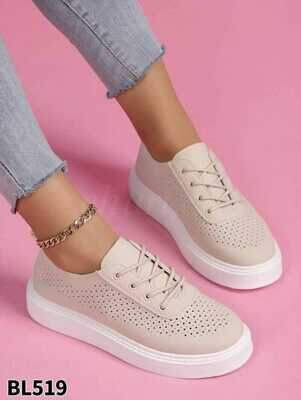 Trampki damskie 7ABL519.BEIGE (36/41,12par)