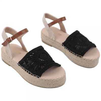 Sandały damskie F210-1.BLACK (36/41,12par)