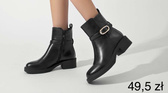 Botki damskie BM222.BLACK Ocieplane (36/41,12par)