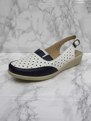 Sandały damskie 7AJ33-1.WHITE/BLUE (36/41,12par)