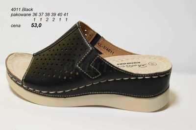 Klapki damskie 7A4011.BLACK (36/41,8par)