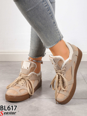 Buty sportowe damskie BL617.BEIGE (36/41,12par)