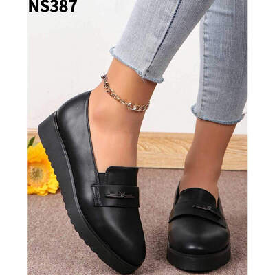Półbuty damskie NS387.BLACK PU (36/41,12par)