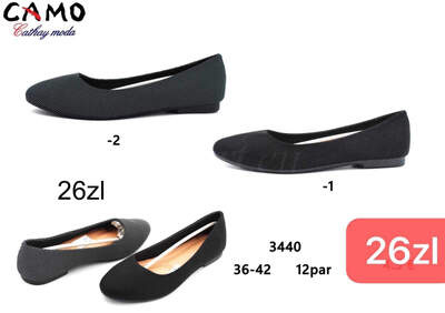 Balerinki damskie  7A3440.KOLORDOWYBORU  (36/42,12par)