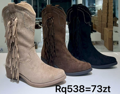 Botki damskie ocieplane RQ538.KOLORDOWYBORU (36/41,12par)