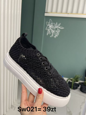 Buty sportowe damskie  7ASW021.BLACK (36/41,12par)