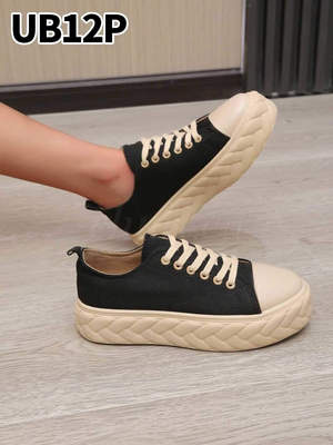 Trampki damskie 7AUB12.BLACK (36/41,12par)