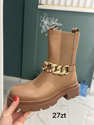 Botki damskie  7A9205.CAMEL (36/41,12par)