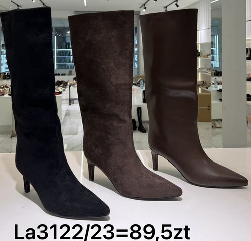 Kozaki damskie LA312/23. KOLORDOWYBORU (36/41,12par)