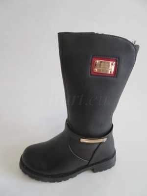 Botki dziewczęce 5AC1705H-1.BLACK (28/36,8par)