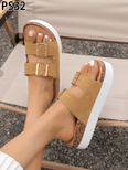 Klapki damskie PS32.KHAKI (36/41,12par)