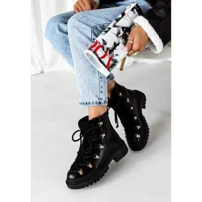 Botki damskie JJ35.BLACK Ocieplane (36/41,12par)