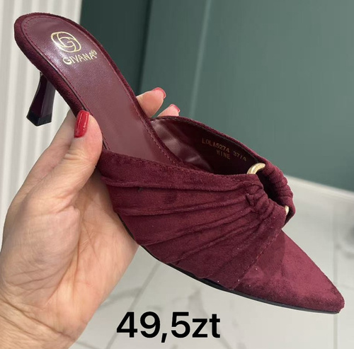 Klapki damskie LOLA5274.KOLORDOWYBORU (36/41,12par)