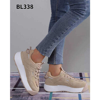 Buty sportowe damskie 7ABL337.KHAKI  (36/41,12par)