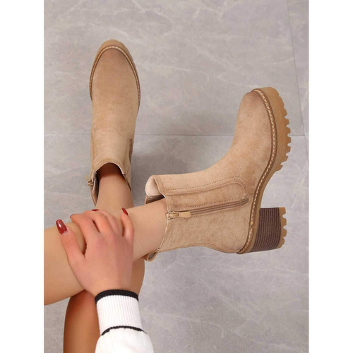Botki damskie  7AKE218.BEIGE  (36/41,12par)