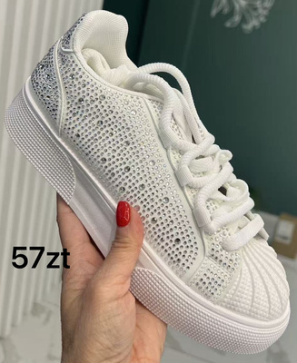 Buty sportowe damski e9031.WHITE (36/41,12par)