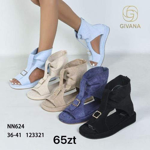 Sandały damskie 7ANN624.KHAKI (36/41,12par)