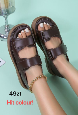 Sandały damskie 7A2204.BROWN (36/41,12par)