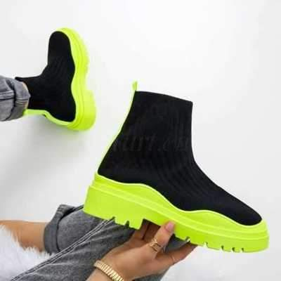 Botki damskie 7ALT286.BLACK/YELLOW (36/41,12par)