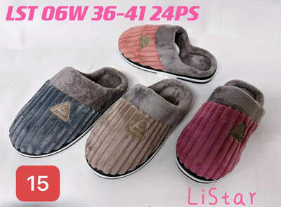 Kapcie damskie   7ALST06W.MIX   (36/41,24par)