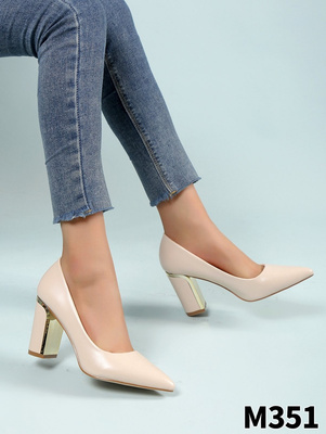 Czółenka damskie M351.BEIGE (36/41 12par)