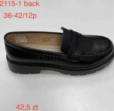 Półbuty damskie 7A2115.BLACK (36/42,12par)