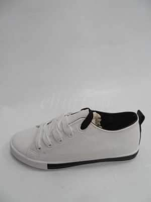 Trampki damskie G601-3.WHITE/BLACK (36/41,12par)