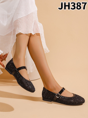 Balerinki damskie  JH387.BLACK (36/41,12par)