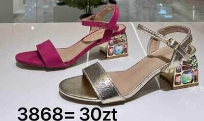 Sandały damskie 7A3868.GOLD (36/41,12par)