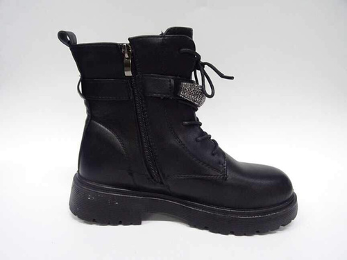 Botki damskie 7A5516-56.BLACK Ocieplane (36/41,12par)