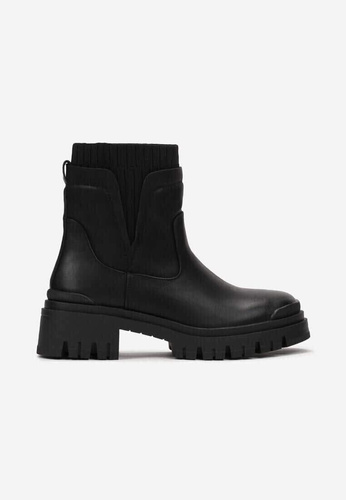 Botki damskie ocieplane  7A5832.BLACK   (36/41,12par)